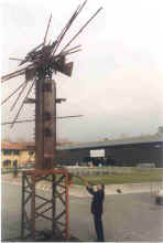 Angel Orensanz Hommage with artist installation at Fortezza da Basso, Florence, IT 2003 photo credit Elaine Poggi