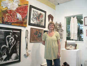 Brenda Roper in her studio